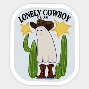 Lonely Ghost Cowboy Sticker